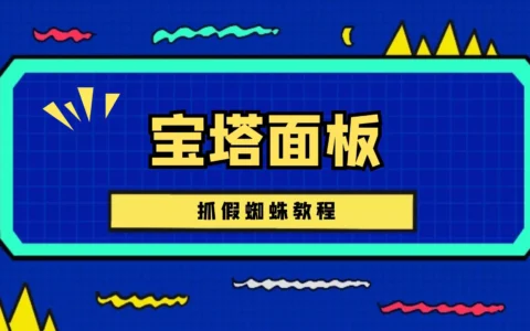 又学了个新技能，利用宝塔面板抓假蜘蛛
