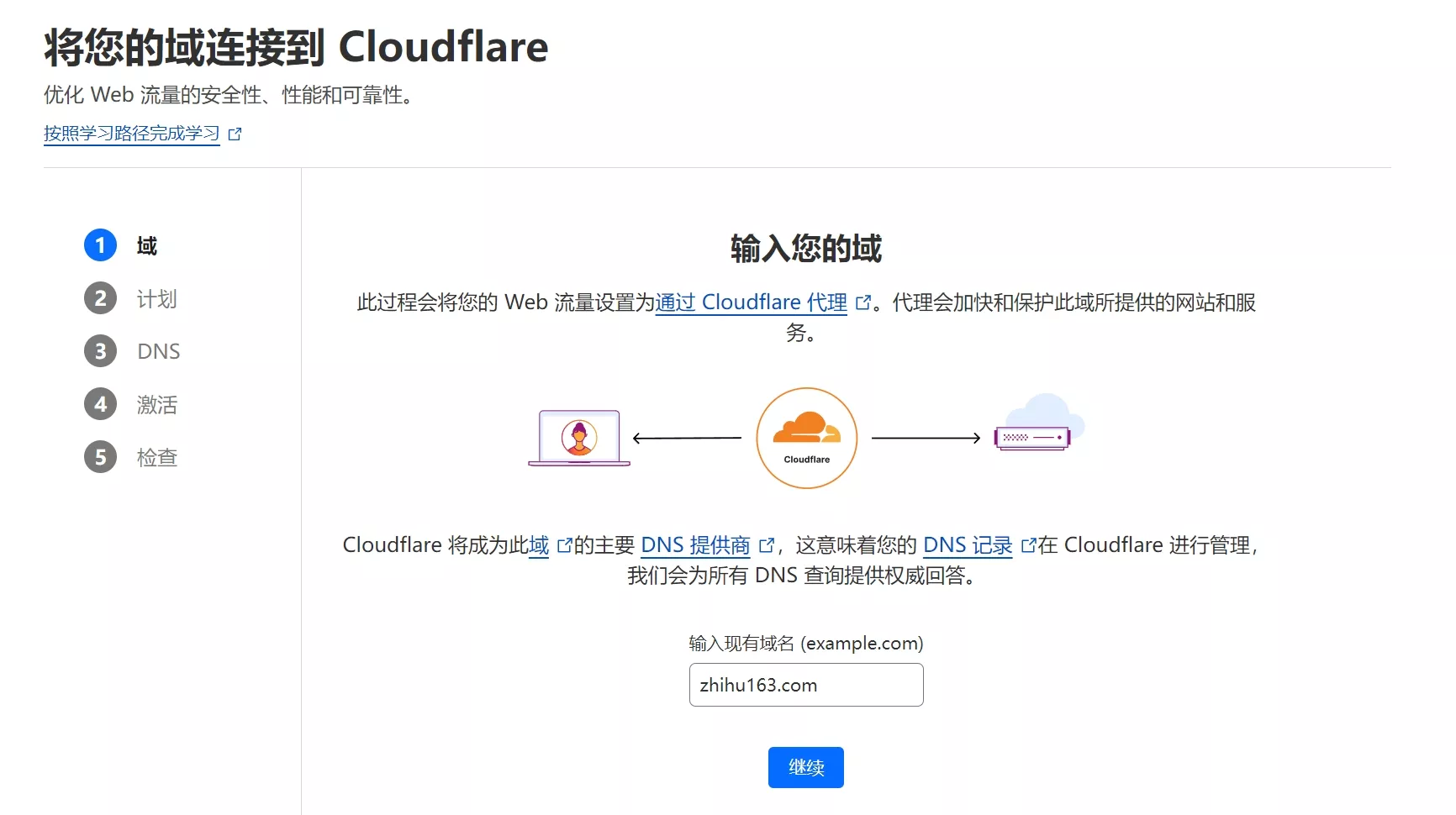 通过域名Cname解析使用Cloudflare免费CDN