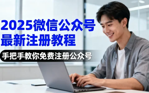 2025微信公众号注册教程，手把手教你免费注册公众号