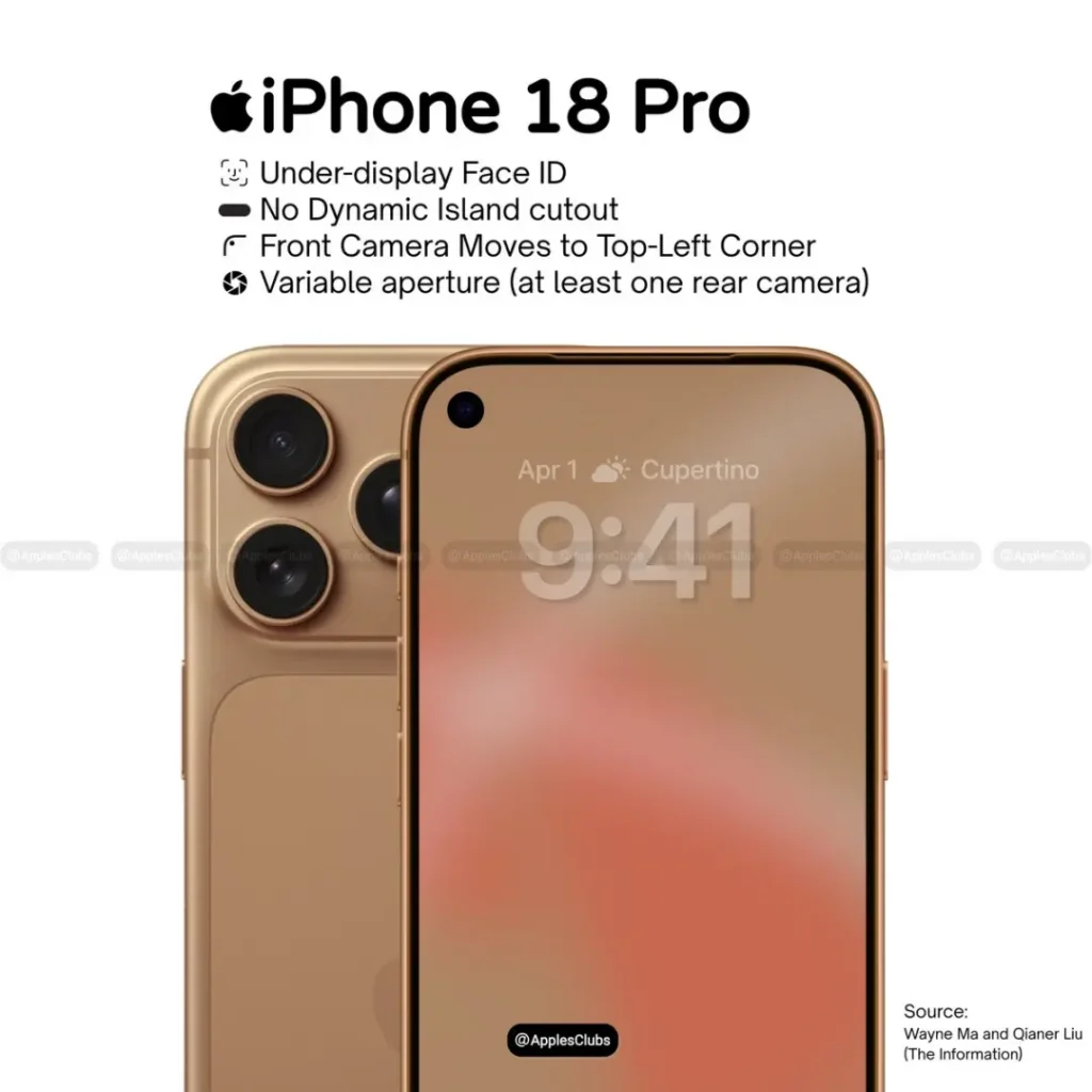 从“刘海”到“左孔”：iPhone 18 Pro设计大改